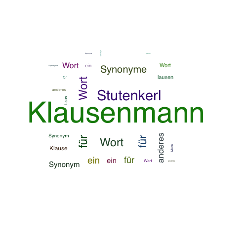 Ein anderes Wort für Klausenmann - Synonym Klausenmann