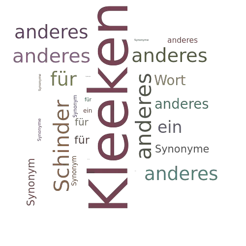 Ein anderes Wort für Kleeken - Synonym Kleeken