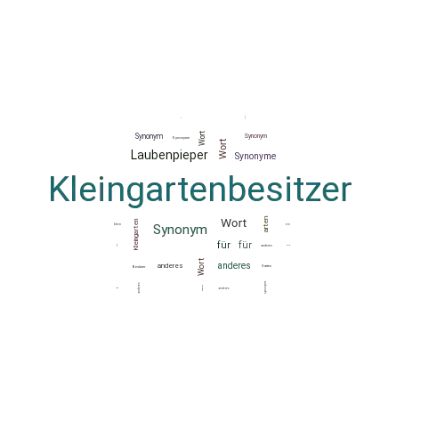 Ein anderes Wort für Kleingartenbesitzer - Synonym Kleingartenbesitzer