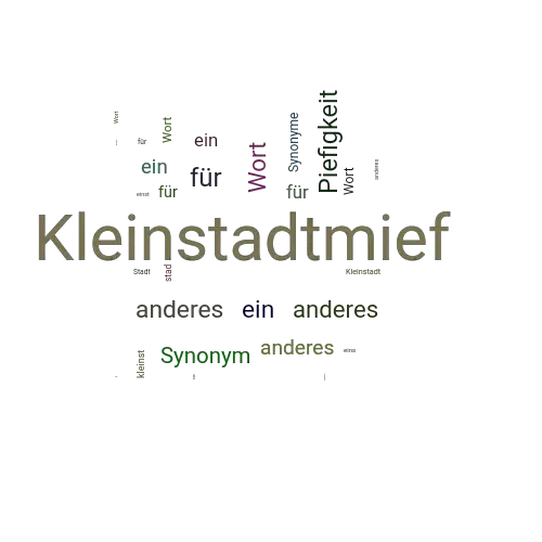 Ein anderes Wort für Kleinstadtmief - Synonym Kleinstadtmief