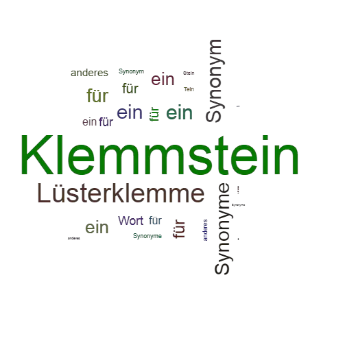 Ein anderes Wort für Klemmstein - Synonym Klemmstein