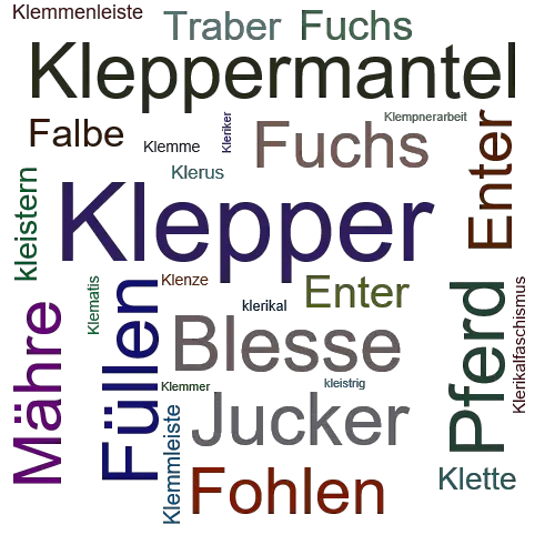 Ein anderes Wort für Klepper - Synonym Klepper