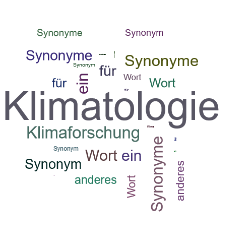Ein anderes Wort für Klimatologie - Synonym Klimatologie