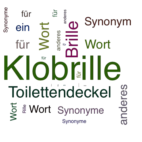 Ein anderes Wort für Klobrille - Synonym Klobrille