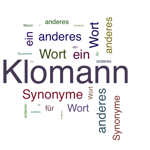 Ein anderes Wort für Klomann - Synonym Klomann