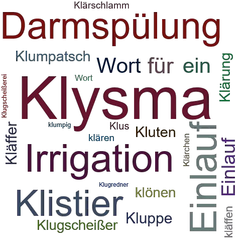 Ein anderes Wort für Klysma - Synonym Klysma
