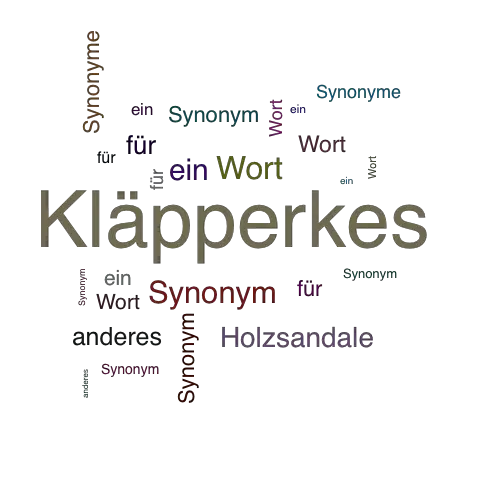 Ein anderes Wort für Kläpperkes - Synonym Kläpperkes