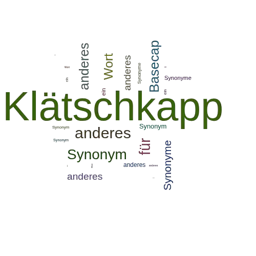 Ein anderes Wort für Klätschkapp - Synonym Klätschkapp