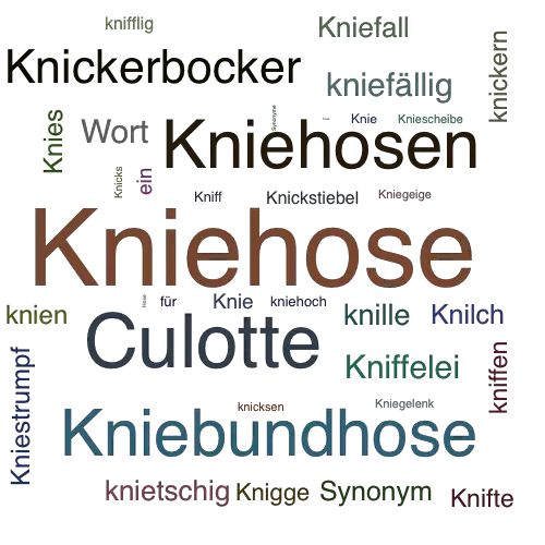 Ein anderes Wort für Kniehose - Synonym Kniehose