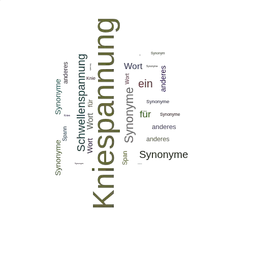 Ein anderes Wort für Kniespannung - Synonym Kniespannung