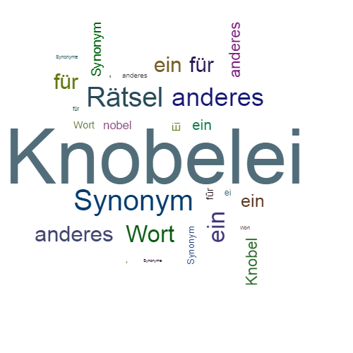 Ein anderes Wort für Knobelei - Synonym Knobelei