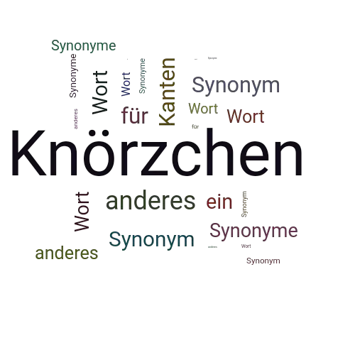 Ein anderes Wort für Knörzchen - Synonym Knörzchen