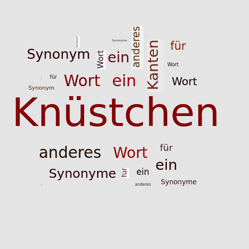 Ein anderes Wort für Knüstchen - Synonym Knüstchen