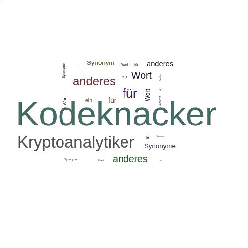 Ein anderes Wort für Kodeknacker - Synonym Kodeknacker