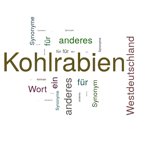 Ein anderes Wort für Kohlrabien - Synonym Kohlrabien