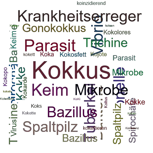 Ein anderes Wort für Kokkus - Synonym Kokkus