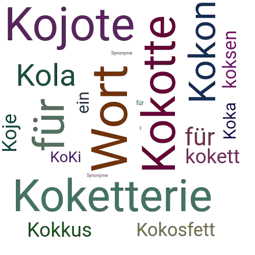 Ein anderes Wort für Kokopo - Synonym Kokopo