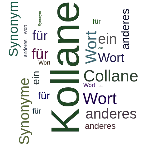 Ein anderes Wort für Kollane - Synonym Kollane