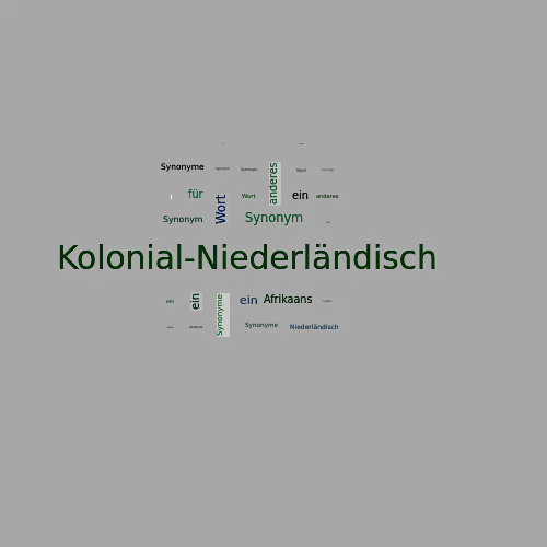 Ein anderes Wort für Kolonial-Niederländisch - Synonym Kolonial-Niederländisch