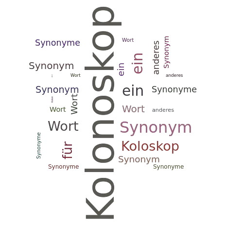 Ein anderes Wort für Kolonoskop - Synonym Kolonoskop
