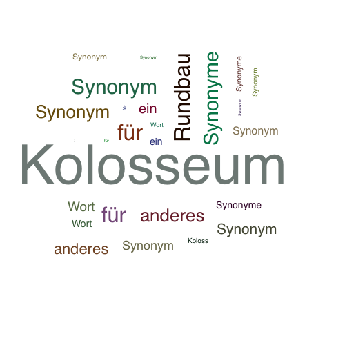 Ein anderes Wort für Kolosseum - Synonym Kolosseum