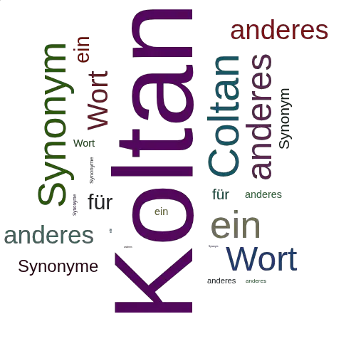 Ein anderes Wort für Koltan - Synonym Koltan