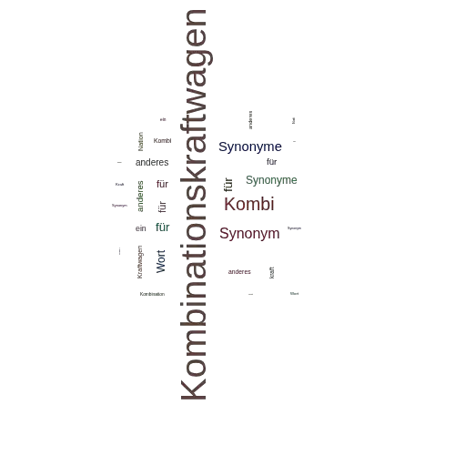 Ein anderes Wort für Kombinationskraftwagen - Synonym Kombinationskraftwagen