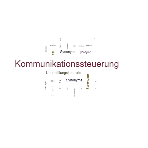 Ein anderes Wort für Kommunikationssteuerung - Synonym Kommunikationssteuerung