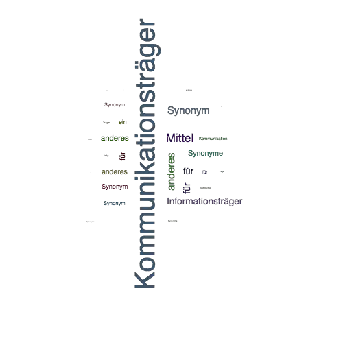 Ein anderes Wort für Kommunikationsträger - Synonym Kommunikationsträger