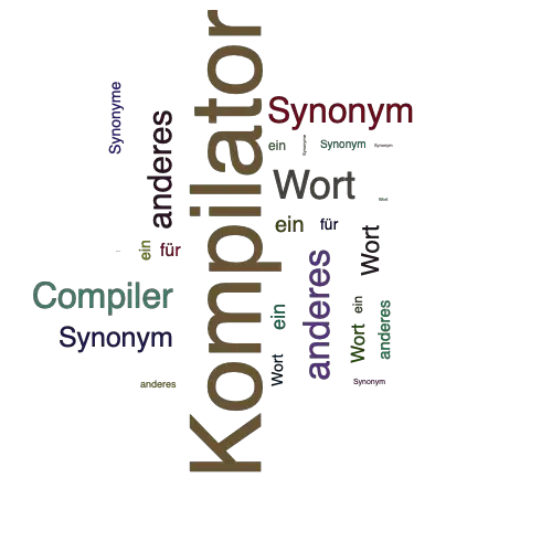 Ein anderes Wort für Kompilator - Synonym Kompilator