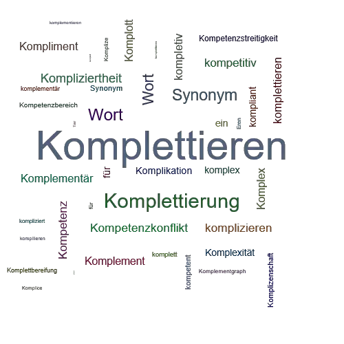 Ein anderes Wort für Komplettieren - Synonym Komplettieren