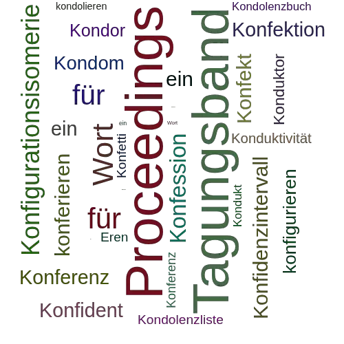 Ein anderes Wort für Konferenzband - Synonym Konferenzband