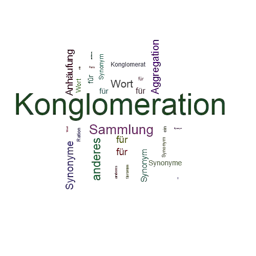 Ein anderes Wort für Konglomeration - Synonym Konglomeration