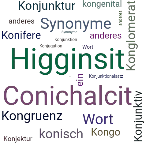 Ein anderes Wort für Konichalcit - Synonym Konichalcit