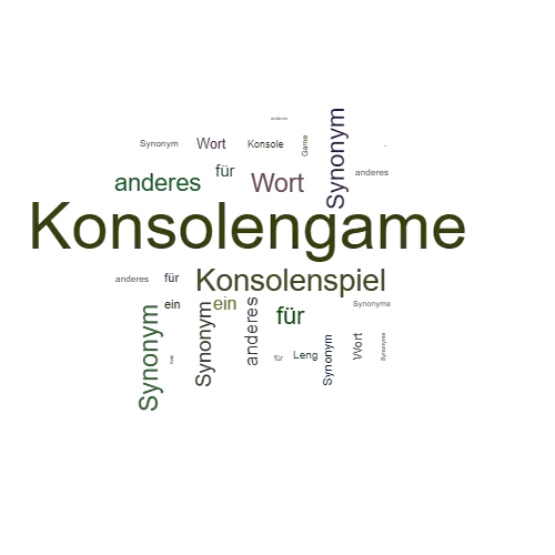 Ein anderes Wort für Konsolengame - Synonym Konsolengame