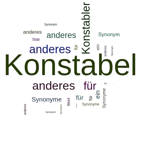 Ein anderes Wort für Konstabel - Synonym Konstabel