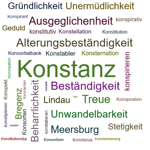 Ein anderes Wort für Konstanz - Synonym Konstanz