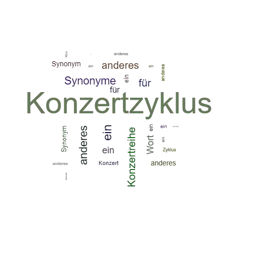 Ein anderes Wort für Konzertzyklus - Synonym Konzertzyklus