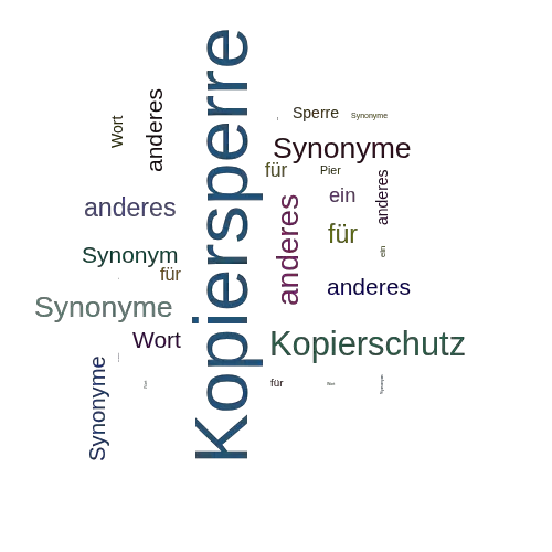 Ein anderes Wort für Kopiersperre - Synonym Kopiersperre