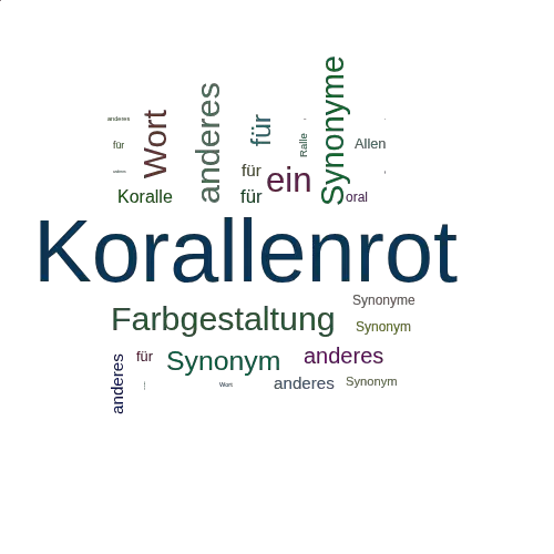 Ein anderes Wort für Korallenrot - Synonym Korallenrot