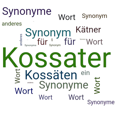 Ein anderes Wort für Kossater - Synonym Kossater