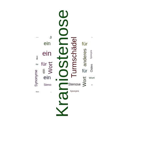 Ein anderes Wort für Kraniostenose - Synonym Kraniostenose