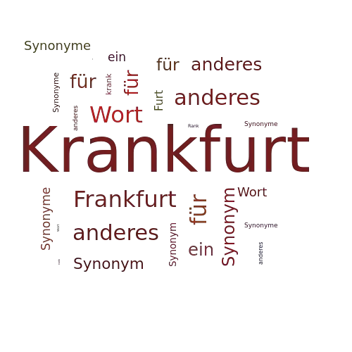 Ein anderes Wort für Krankfurt - Synonym Krankfurt