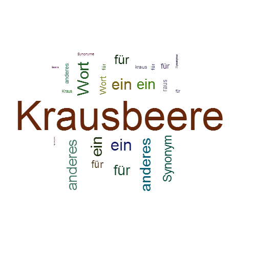 Ein anderes Wort für Krausbeere - Synonym Krausbeere