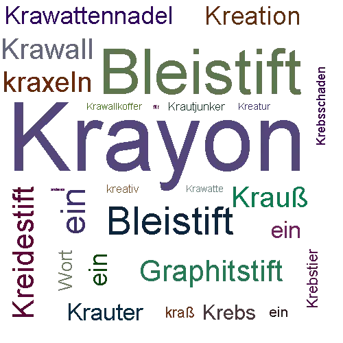 Ein anderes Wort für Krayon - Synonym Krayon