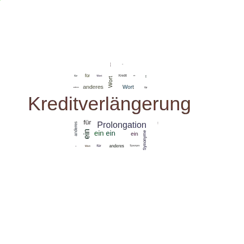 Ein anderes Wort für Kreditverlängerung - Synonym Kreditverlängerung