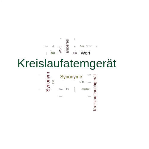 Ein anderes Wort für Kreislaufatemgerät - Synonym Kreislaufatemgerät