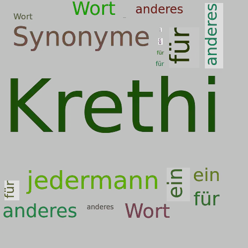 Ein anderes Wort für Krethi - Synonym Krethi