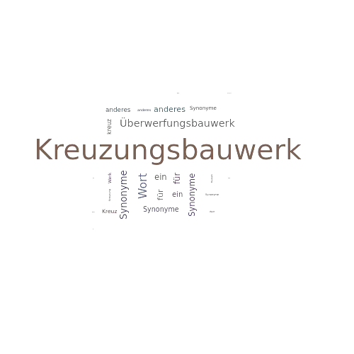 Ein anderes Wort für Kreuzungsbauwerk - Synonym Kreuzungsbauwerk