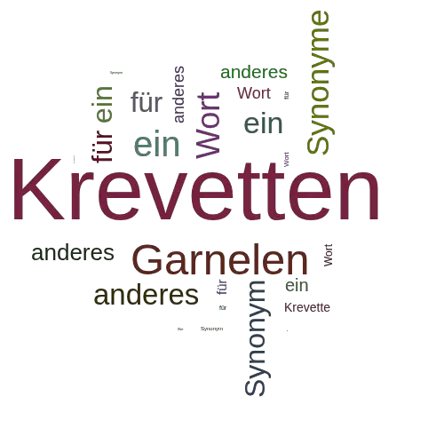 Ein anderes Wort für Krevetten - Synonym Krevetten